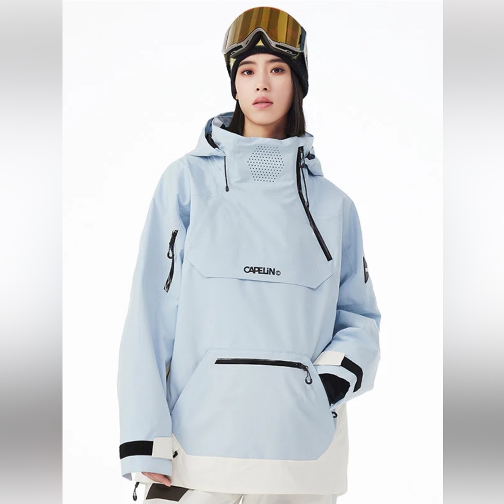 Snowverb Capelin Light Blue Snowboarding Jacket